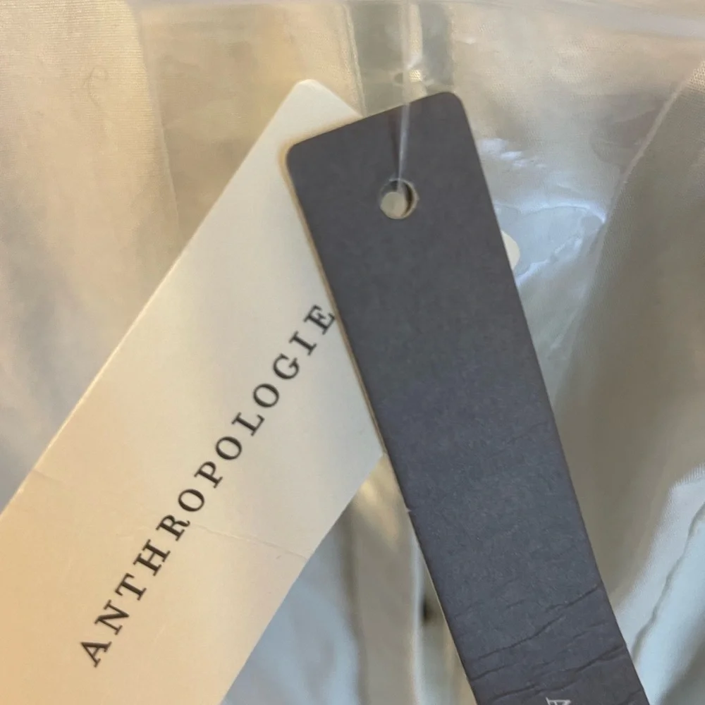 Anthropologie Women's White And Black  Buttondown Shirt Dress NWT! - Picture 7 of 9